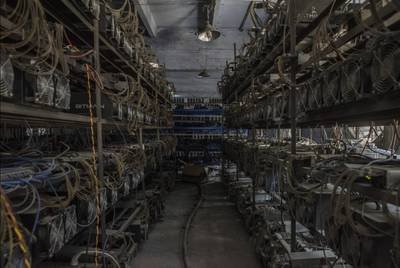 An overview of a modern mining farm abroad, emphasizing cost-effective and secure environments